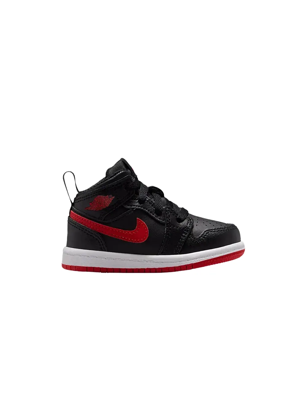 Кроссовки Air Jordan 1 Mid TD — изображение 1 из 1, черный/белый/красный