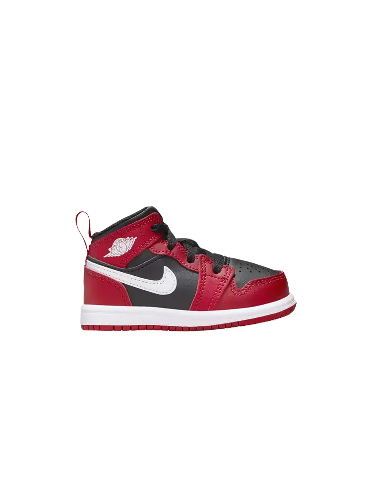 Кроссовки Air Jordan 1 Mid TD — изображение 1 из 1, красный черный белый