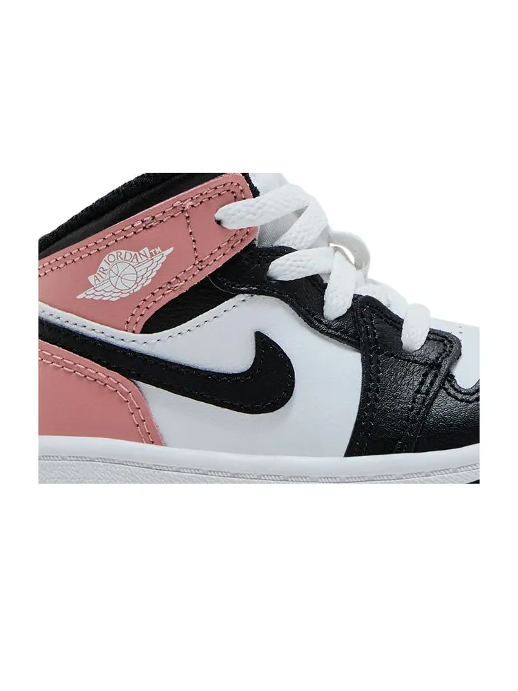 Кроссовки Air Jordan 1 Mid TD 'Rust Pink' — изображение 2 из 8, розовый