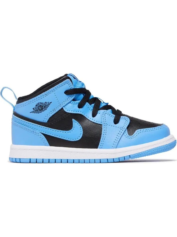 Кроссовки Air Jordan 1 Mid TD 'University Blue Black' — изображение 1 из 4, синий