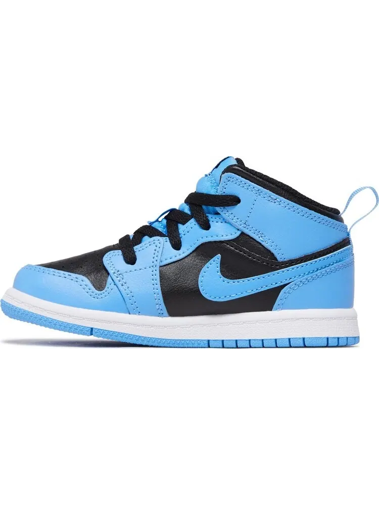Кроссовки Air Jordan 1 Mid TD 'University Blue Black' — изображение 3 из 4, синий
