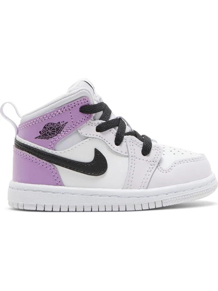 Кроссовки Air Jordan 1 Mid TD Barely Grape — изображение 1 из 8, фиолетовый