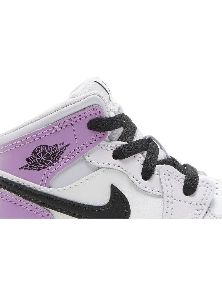 Кроссовки Air Jordan 1 Mid TD Barely Grape — изображение 2 из 8, фиолетовый