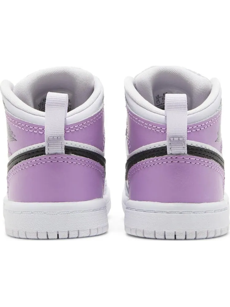 Кроссовки Air Jordan 1 Mid TD Barely Grape — изображение 6 из 8, фиолетовый
