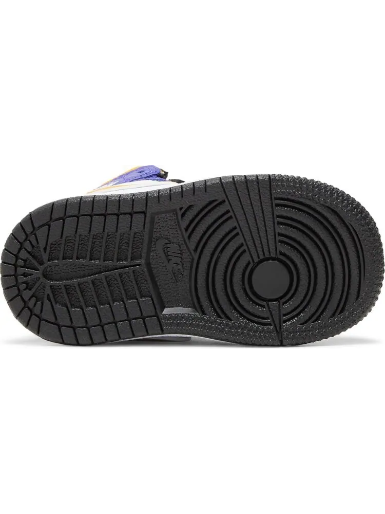 Кроссовки Air Jordan 1 Mid TD Lakers — изображение 4 из 8, фиолетовый