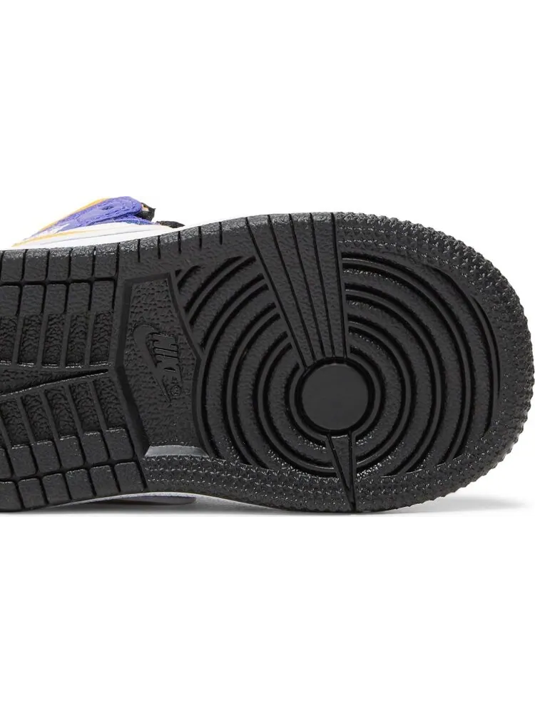 Кроссовки Air Jordan 1 Mid TD Lakers — изображение 5 из 8, фиолетовый