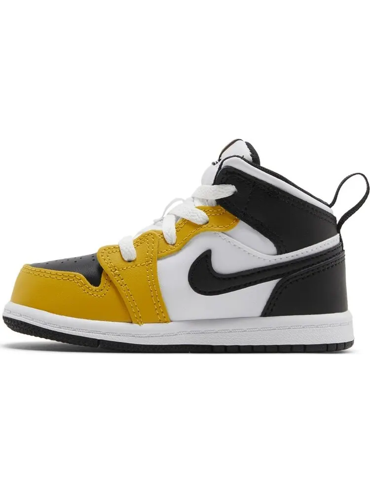 Кроссовки Air Jordan 1 Mid TD 'Yellow Ochre' — изображение 3 из 4, желтый