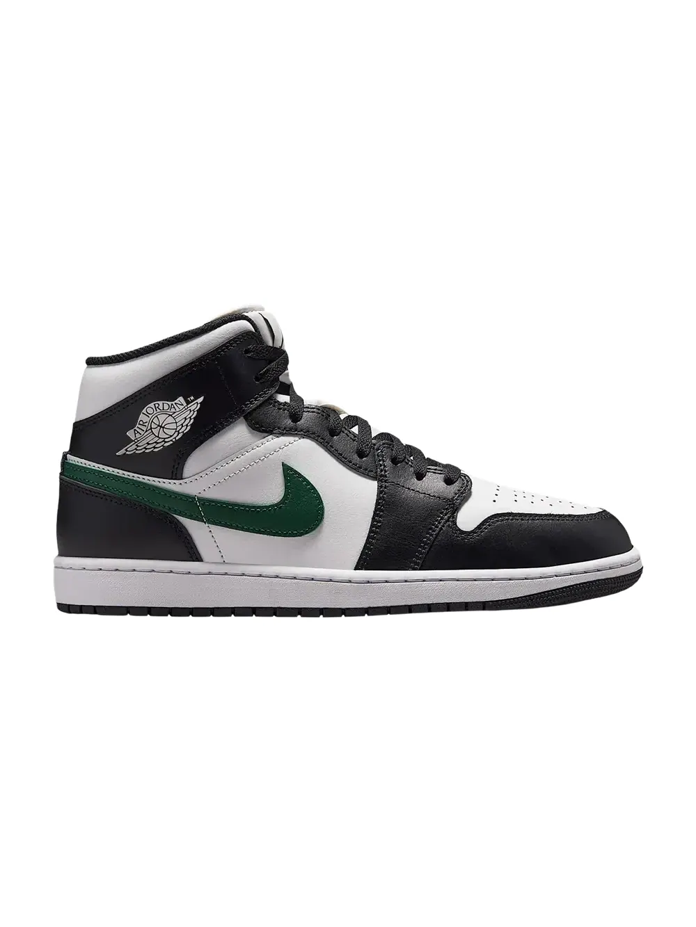 Кроссовки Air Jordan 1 Mid — изображение 1 из 1, черный/зеленый/белый