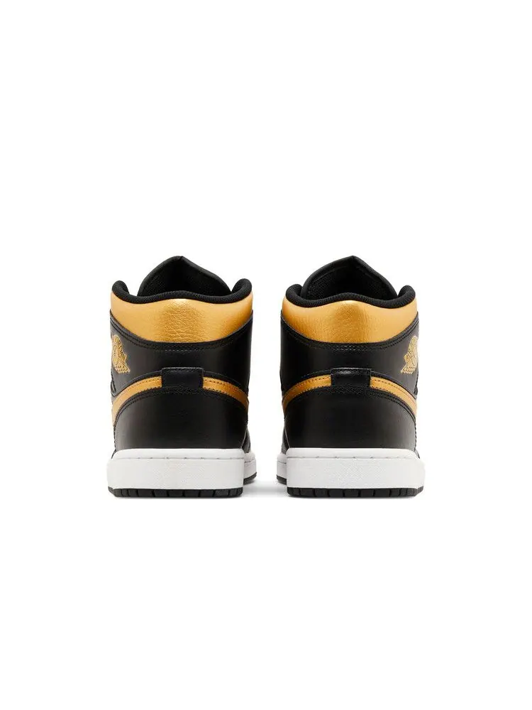 Кроссовки Air Jordan Air Jordan 1 Mid 'Black Metallic Gold' — изображение 7 из 9