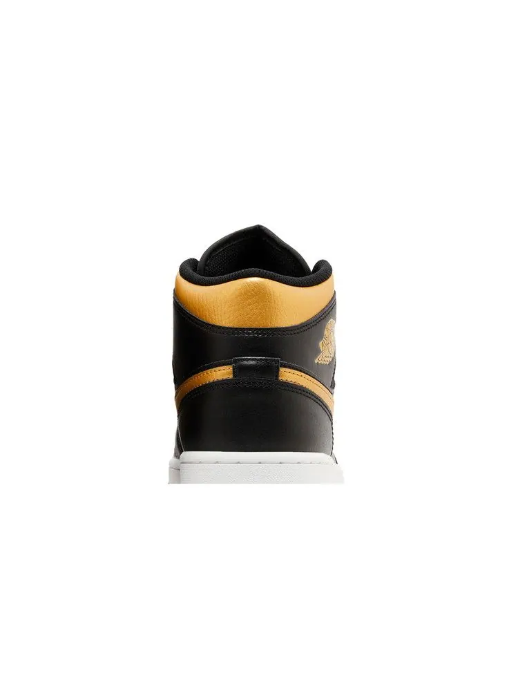 Кроссовки Air Jordan Air Jordan 1 Mid 'Black Metallic Gold' — изображение 8 из 9