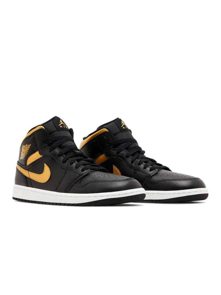 Кроссовки Air Jordan Air Jordan 1 Mid 'Black Metallic Gold' — изображение 9 из 9