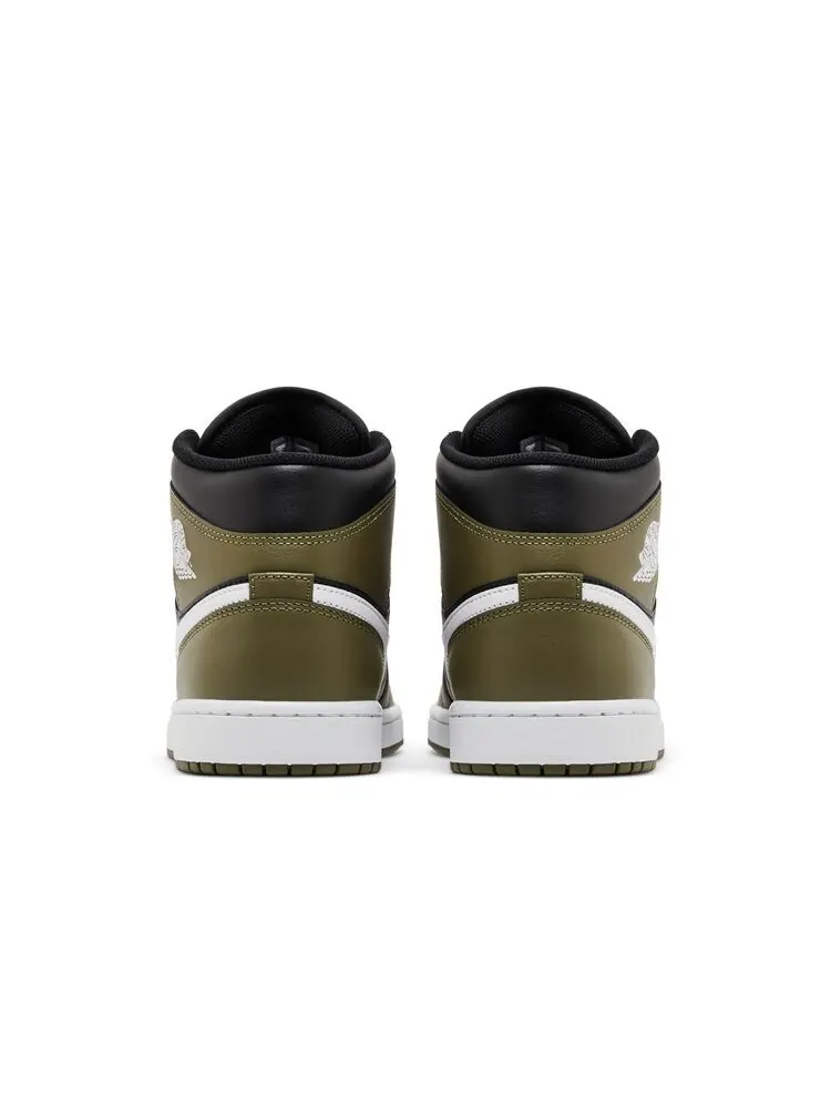 Кроссовки Air Jordan 1 Mid Medium Olive — изображение 6 из 6, оливковый