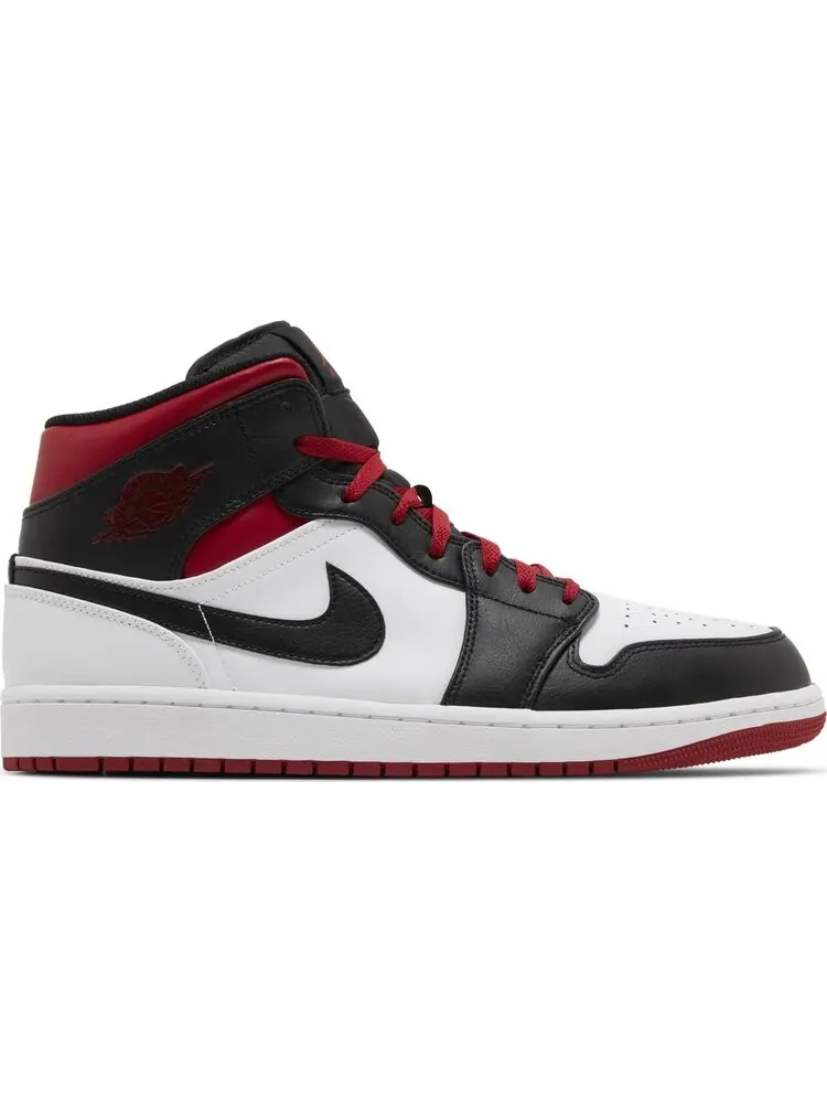Кроссовки Air Jordan 1 Mid 'Gym Red Black Toe' — изображение 1 из 4, белый