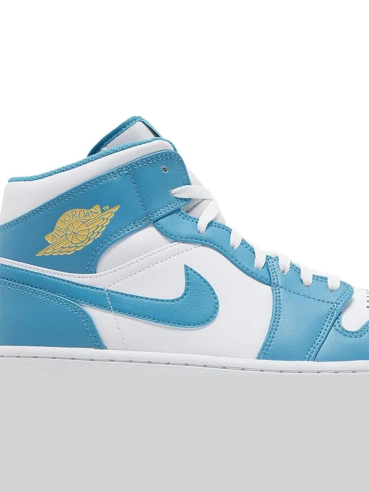 Кроссовки Air Jordan 1 Mid 'Aquatone' — изображение 2 из 4, белый