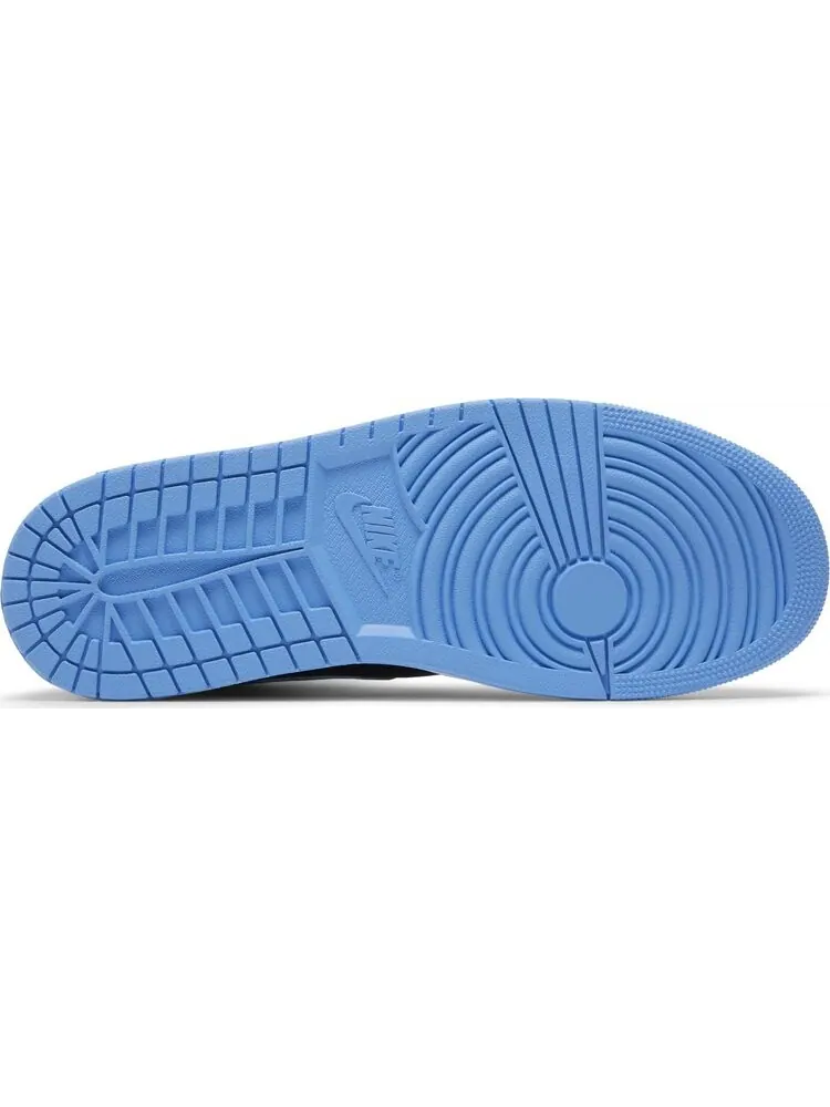 Кроссовки Air Jordan 1 Mid 'University Blue Black' — изображение 4 из 4, синий