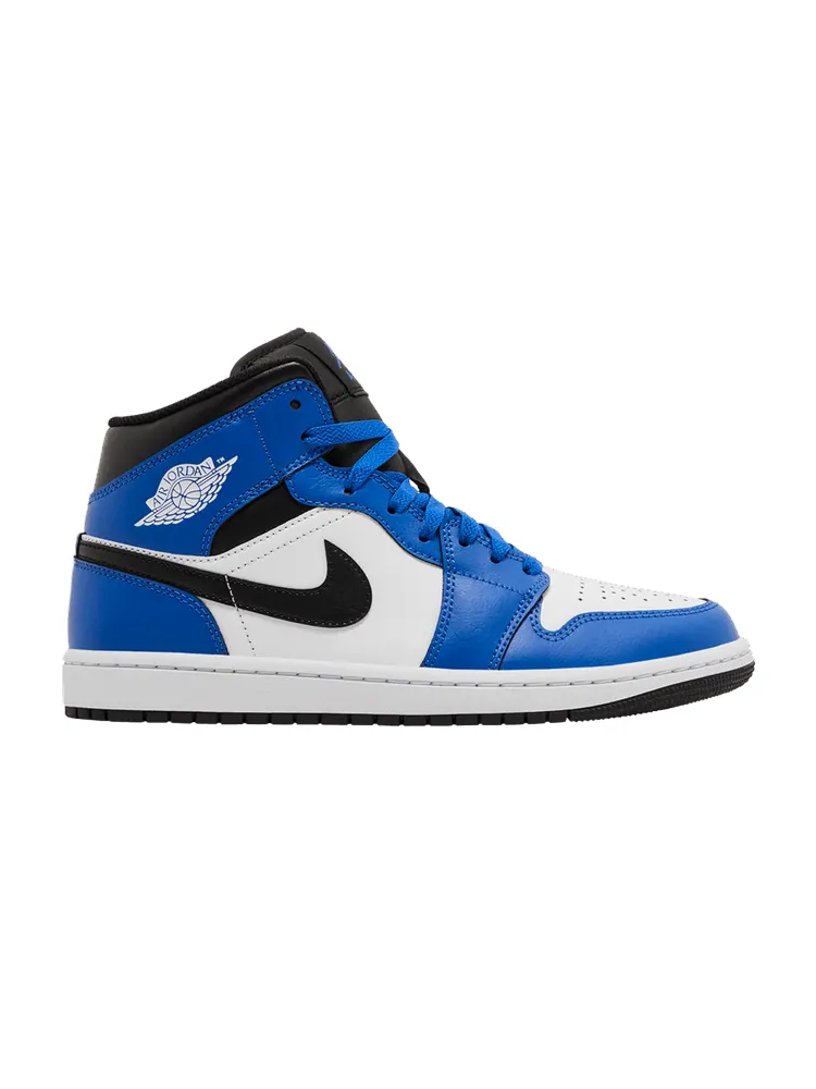 Кроссовки Air Jordan Air Jordan 1 Mid 'Game Royal' — изображение 1 из 9, черный/белый
