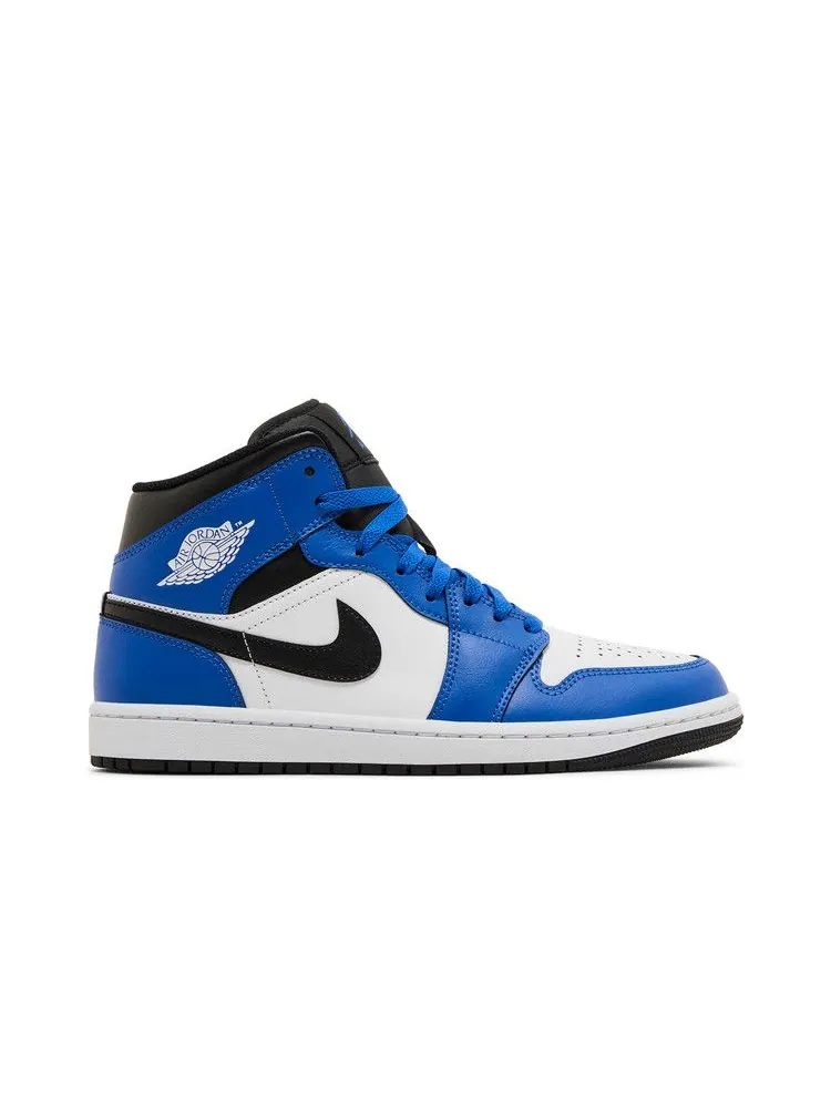 Кроссовки Air Jordan Air Jordan 1 Mid 'Game Royal' — изображение 2 из 9, черный/белый