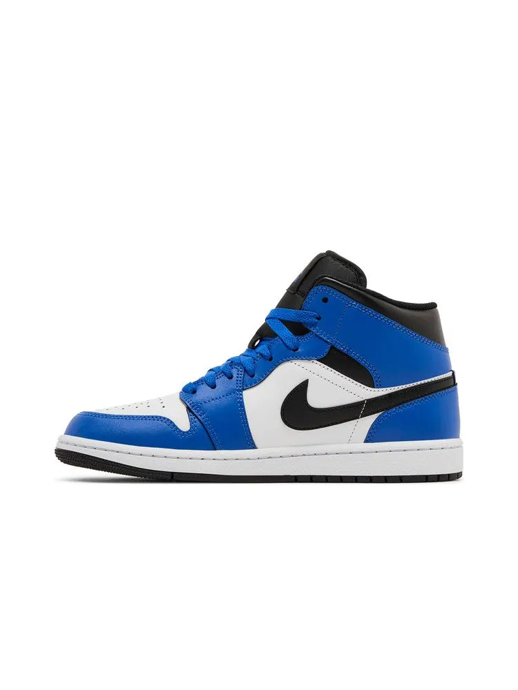 Кроссовки Air Jordan Air Jordan 1 Mid 'Game Royal' — изображение 4 из 9, черный/белый