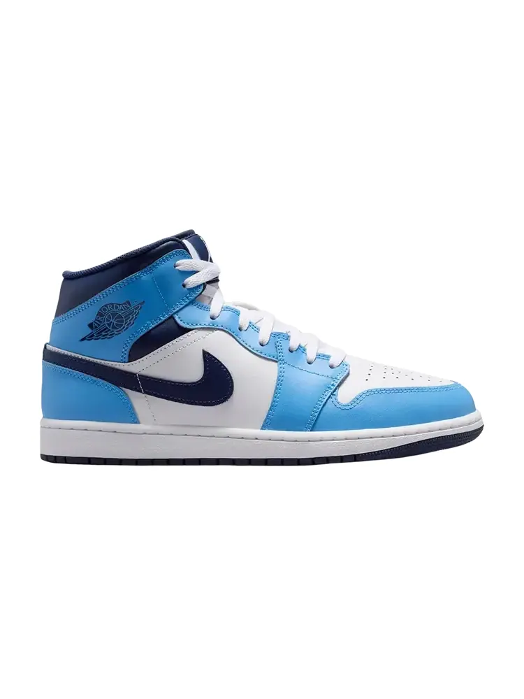 Air Jordan 1 Mid 'University Blue Midnight Navy' — изображение 1 из 1, синий