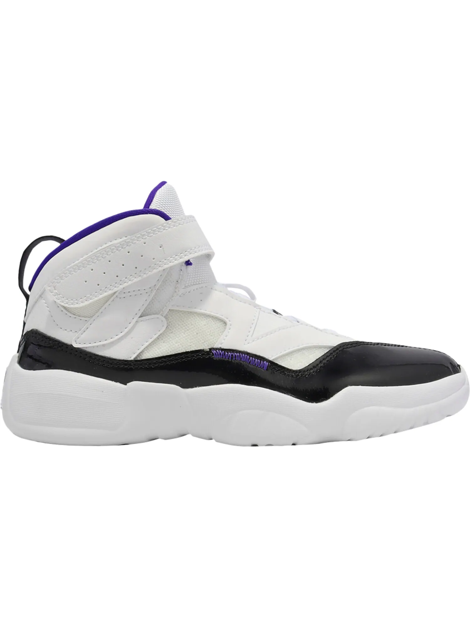 Кроссовки с застежкой Nike Jumpman Two Trey PS — изображение 1 из 1, белый-фиолетовый