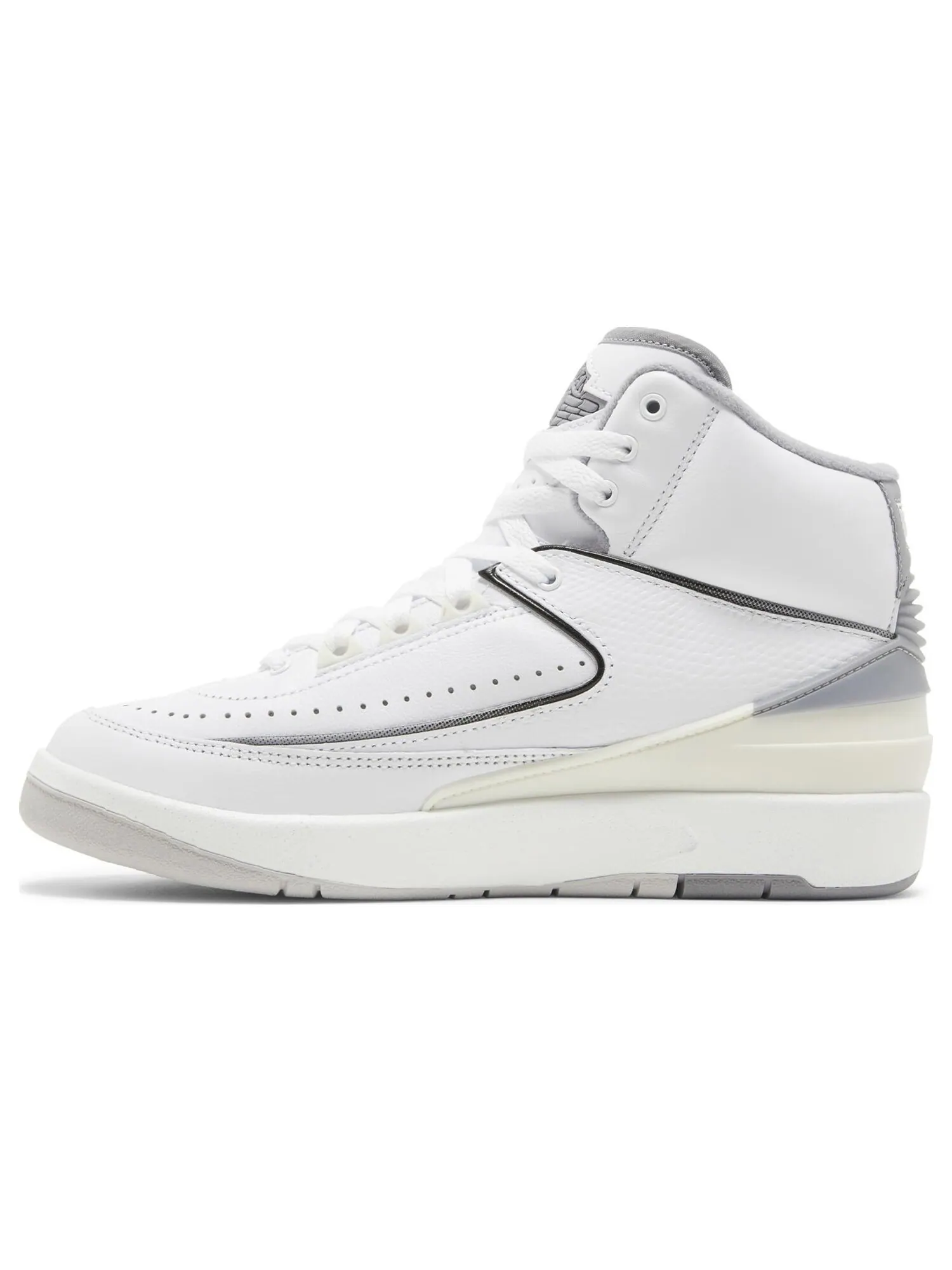 Кроссовки Air Jordan 2 Retro GS 'White Cement' — изображение 3 из 8, белый