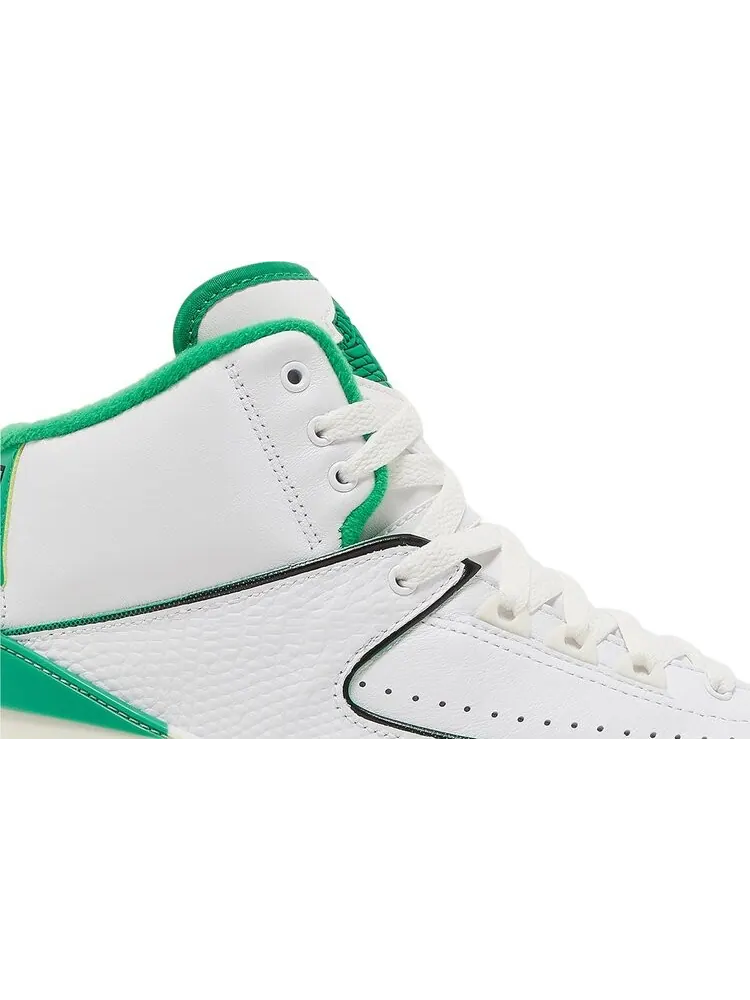 Кроссовки Air Jordan 2 Retro GS Lucky Green — изображение 2 из 8, белый