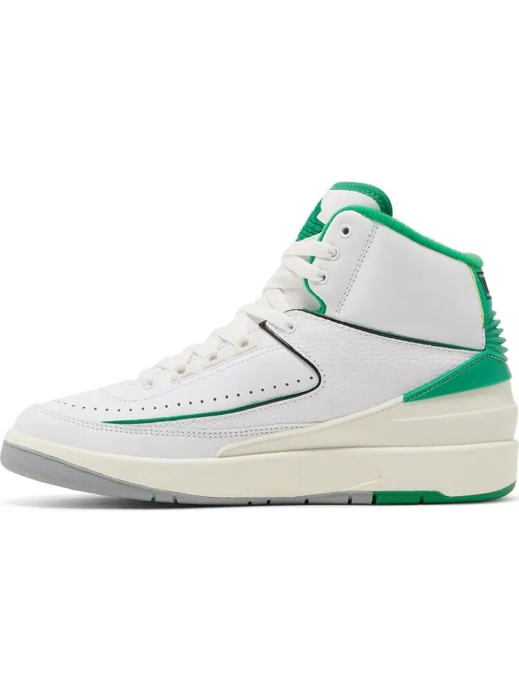 Кроссовки Air Jordan 2 Retro GS Lucky Green — изображение 3 из 8, белый