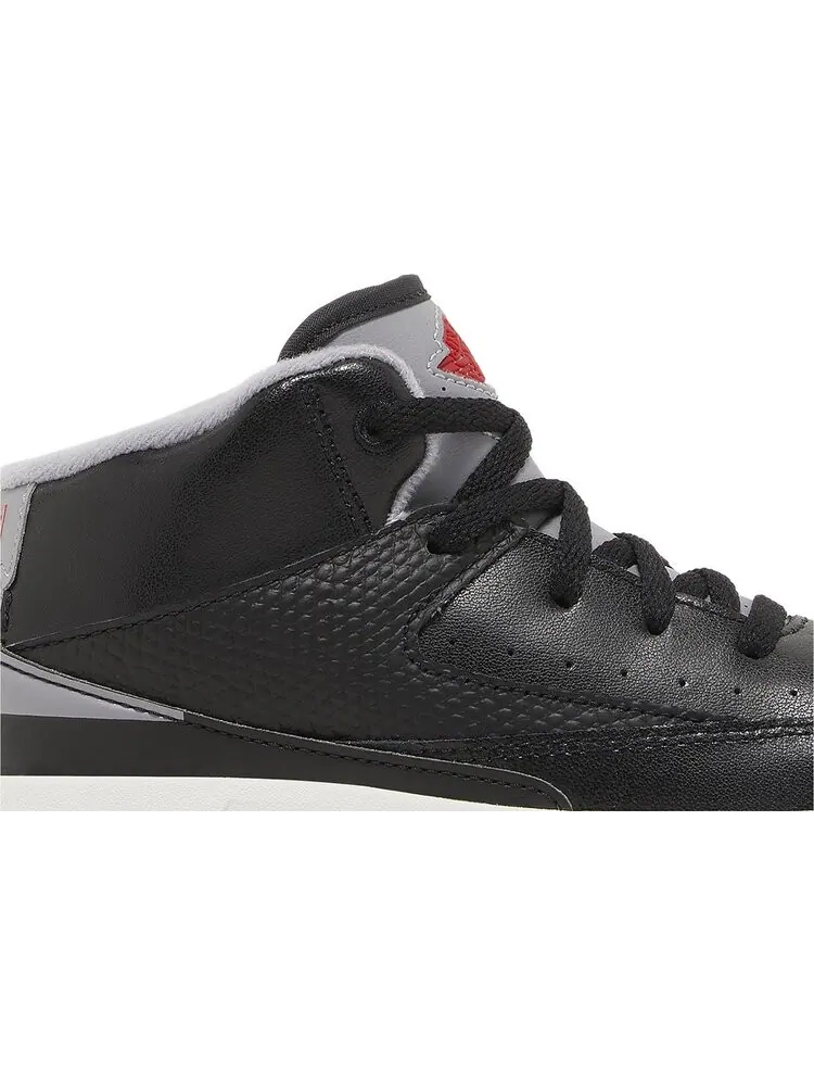 Кроссовки Air Jordan 2 Retro TD 'Black Cement' — изображение 2 из 4, черный