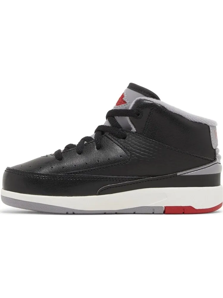 Кроссовки Air Jordan 2 Retro TD 'Black Cement' — изображение 3 из 4, черный