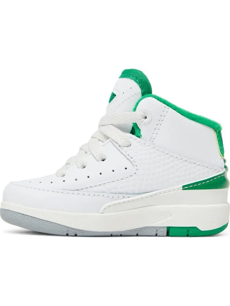 Кроссовки Air Jordan 2 Retro TD Lucky Green — изображение 3 из 8, белый