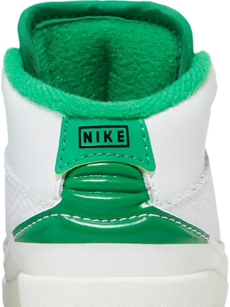 Кроссовки Air Jordan 2 Retro TD Lucky Green — изображение 7 из 8, белый
