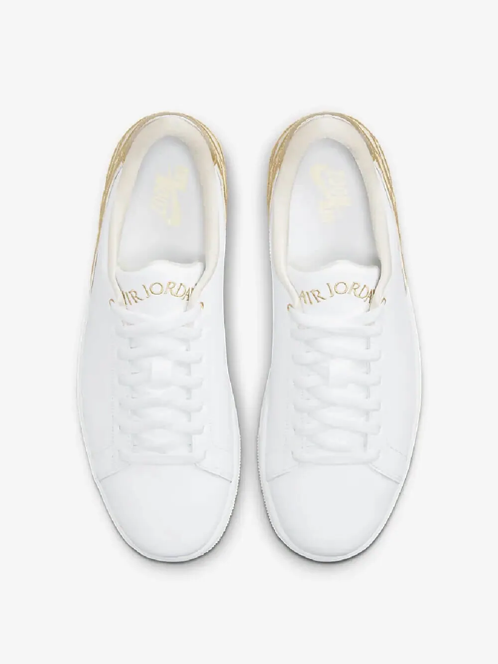 Кроссовки Nike Air Jordan 1 Centre Court — изображение 3 из 8, белый/золотой