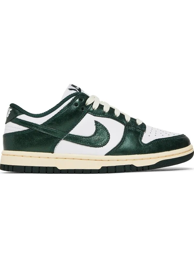 Кроссовки Nike Dunk Low 'Vintage Green', кожаные, низкие — изображение 1 из 7, зеленый