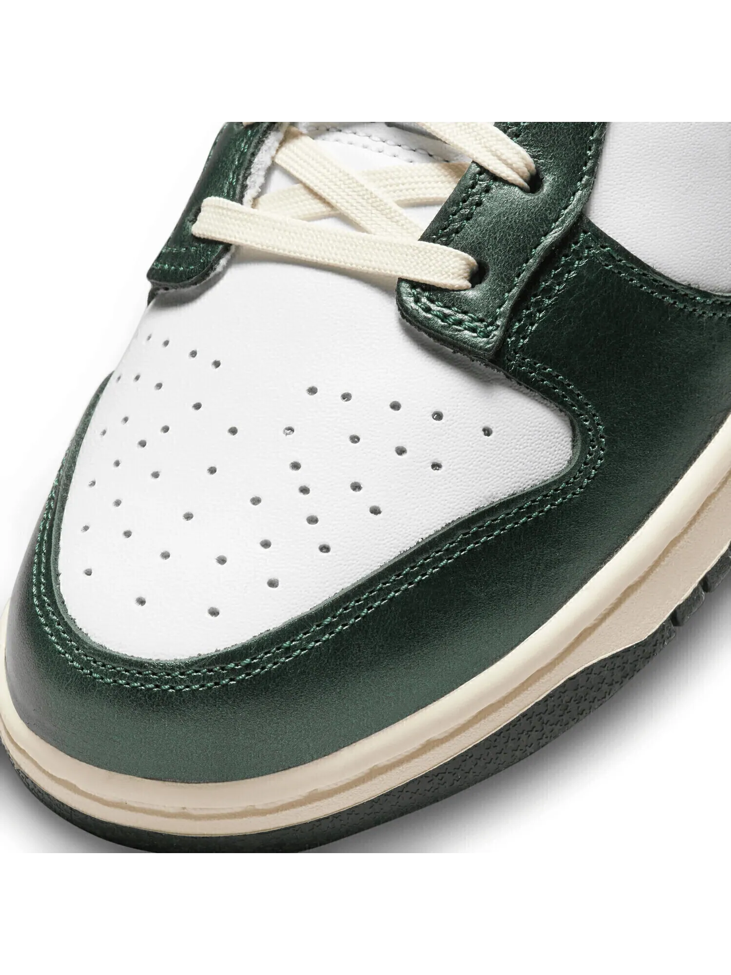 Кроссовки Nike Dunk Low 'Vintage Green', кожаные, низкие — изображение 6 из 7, зеленый