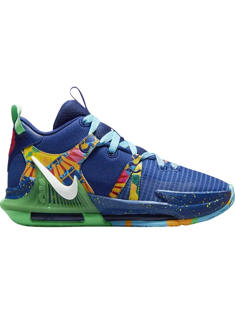 Кроссовки LeBron Witness 7 GS 'Kaleidoscope' — изображение 1 из 1, синий