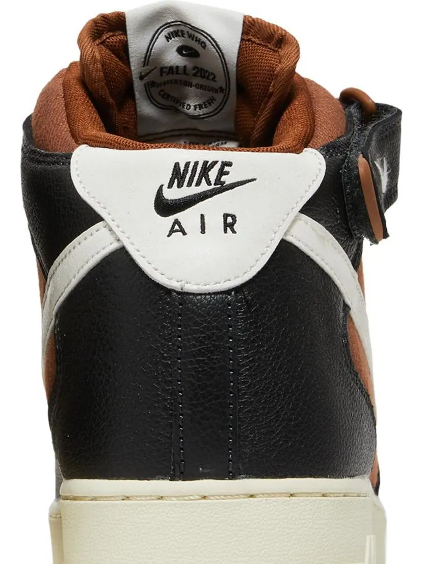 Кроссовки Nike Air Force 1 Mid '07 LX 'Certified Fresh - Pecan' — изображение 7 из 8, коричневый