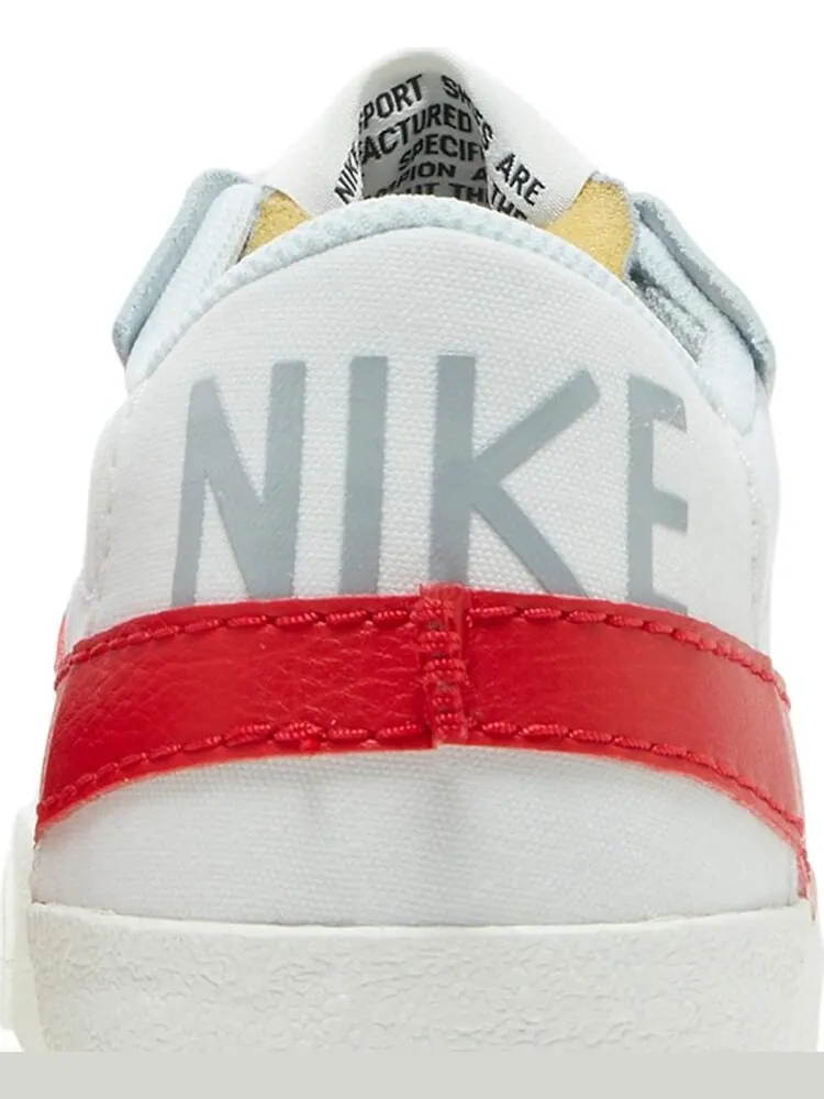 Кроссовки Nike Blazer Low '77 Jumbo 'White University Red' — изображение 7 из 8, белый