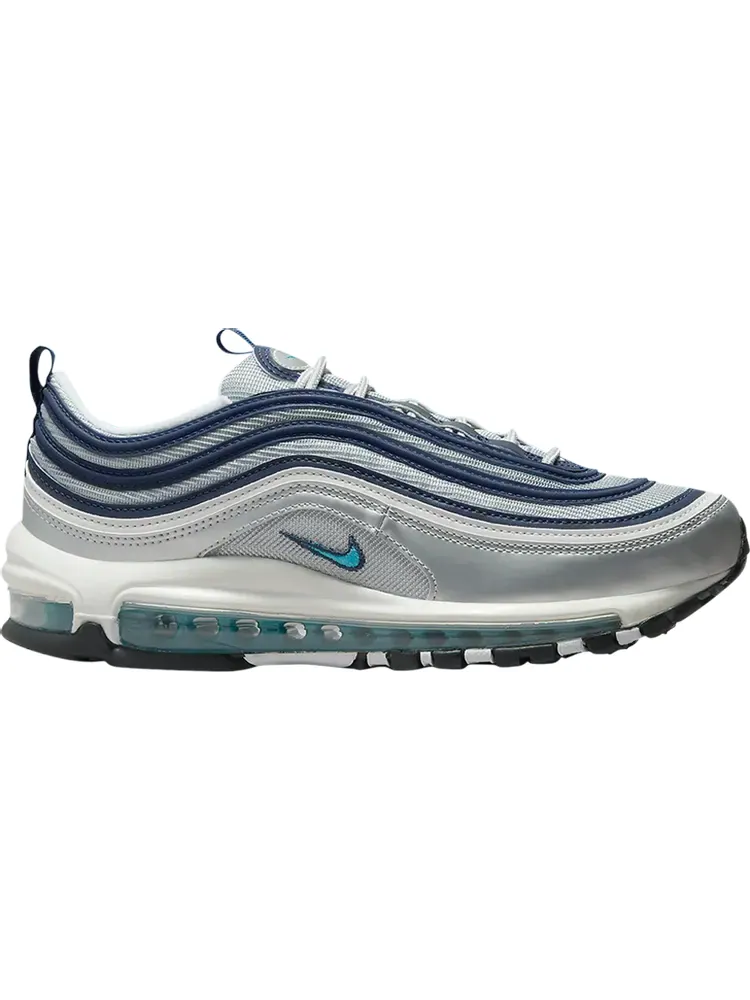 Кроссовки Nike Wmns Air Max 97 OG 'Metallic Silver Chlorine Blue' — изображение 1 из 1, серебряный