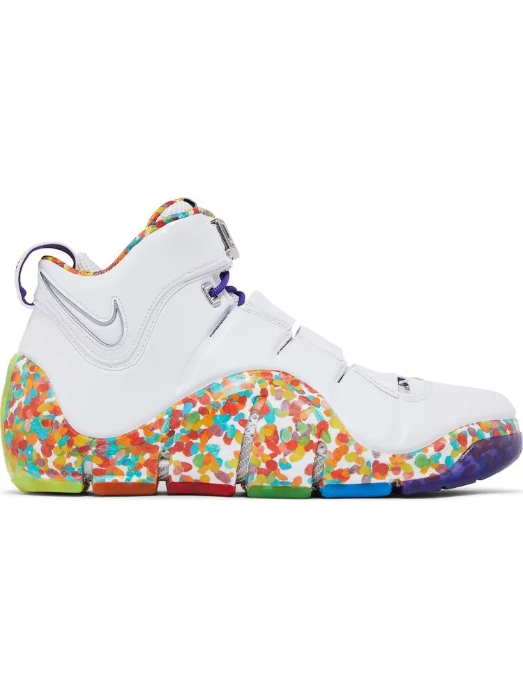 Кроссовки Zoom LeBron 4 'Fruity Pebbles' 2024 — изображение 1 из 4, белый