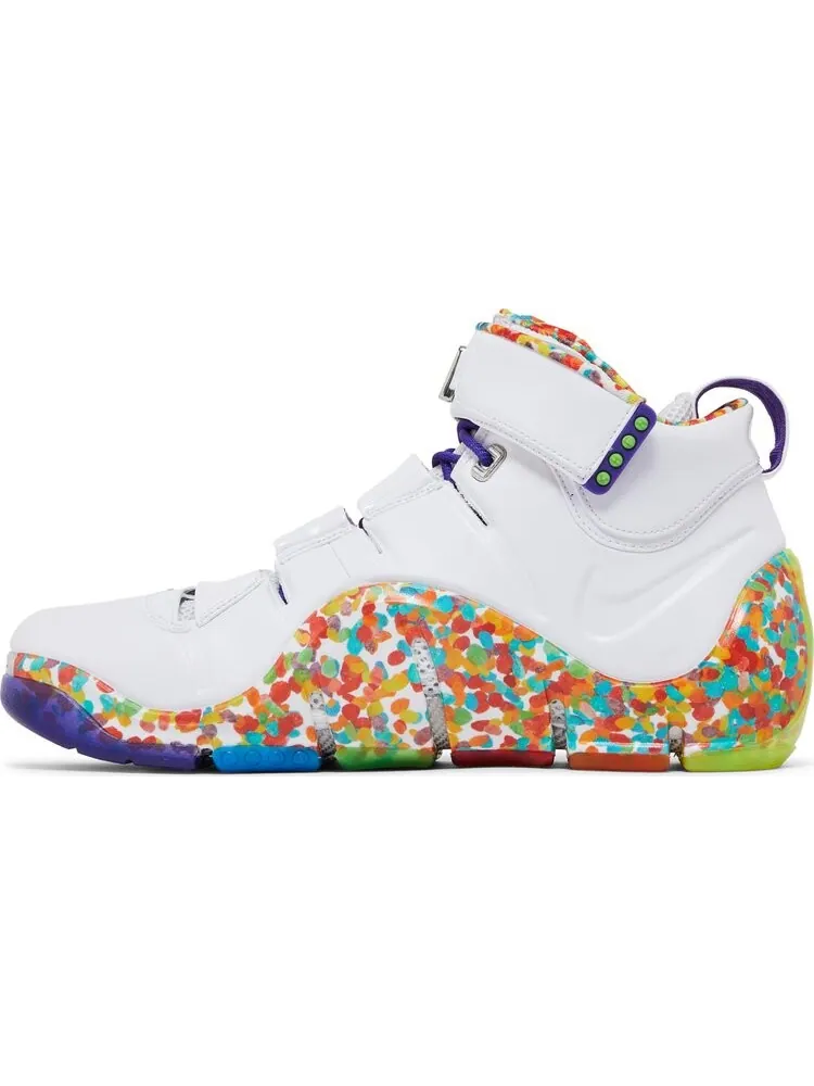 Кроссовки Zoom LeBron 4 'Fruity Pebbles' 2024 — изображение 3 из 4, белый