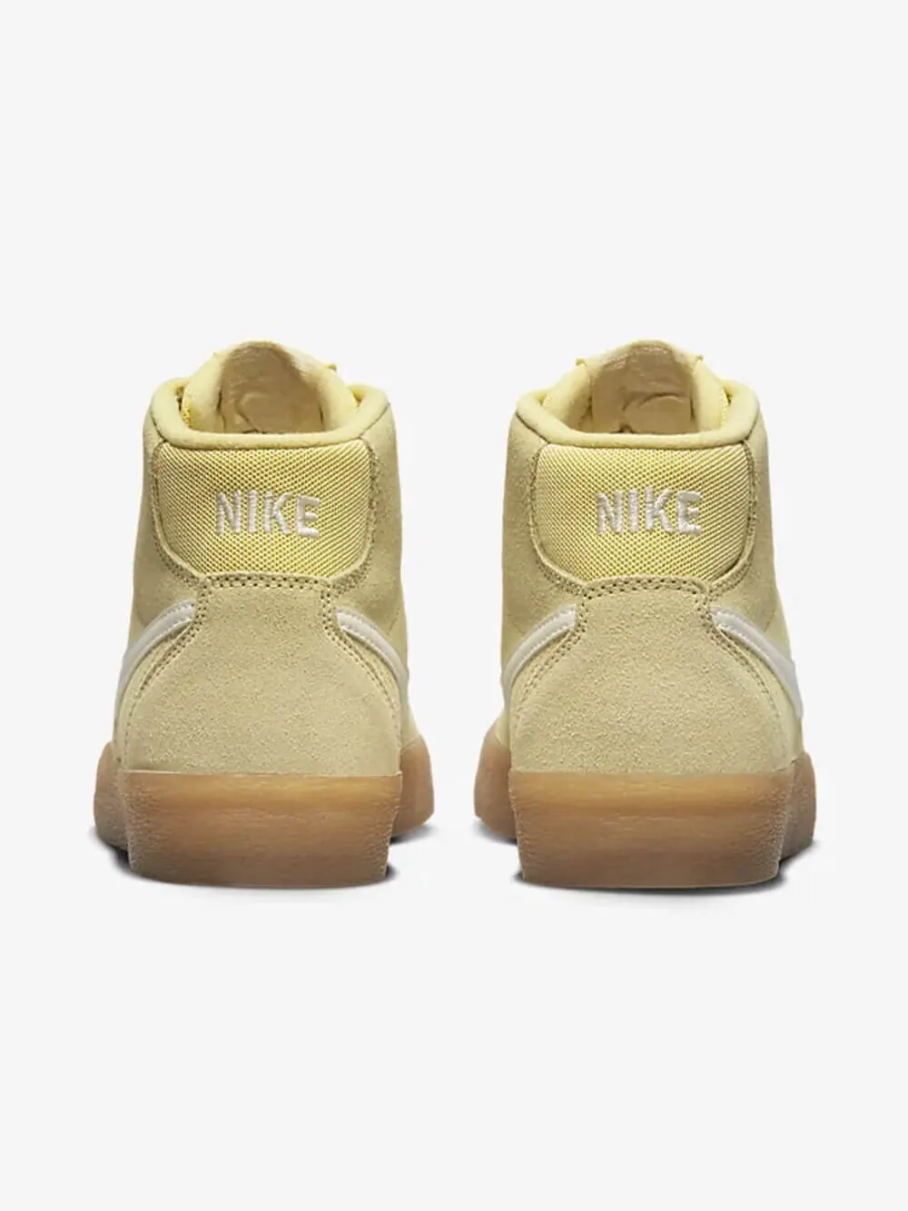 Скейтерские кеды Nike SB Bruin High, выстиранный лимонный — изображение 3 из 6, коричневый