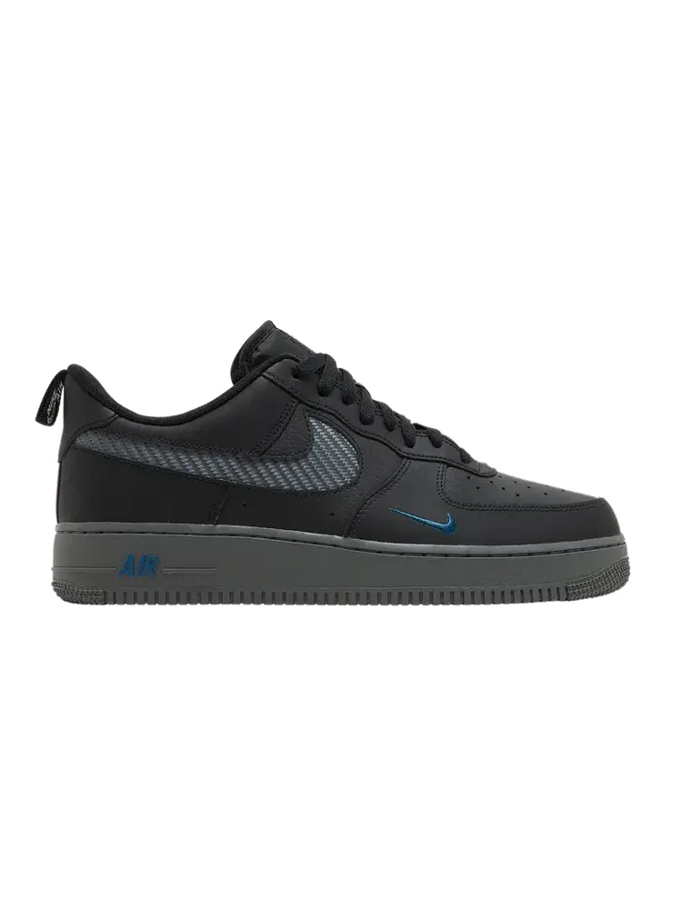 Кроссовки Nike Air Force 1 'Carbon Fiber Weave' — изображение 1 из 9, черный/белый/серый