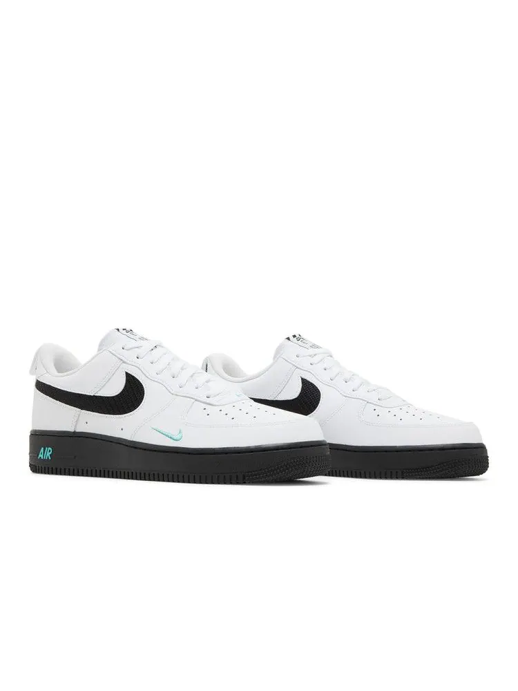 Кроссовки Nike Air Force 1 '07 'White Black Teal' — изображение 9 из 9, белый/черный//белый