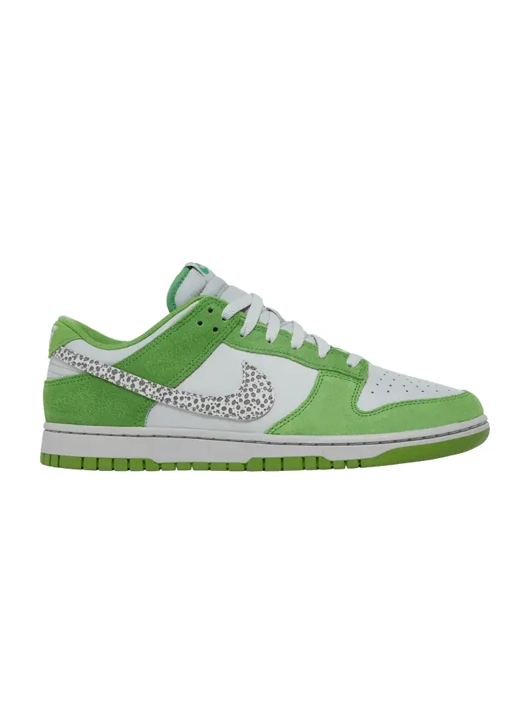 Кроссовки Nike Dunk Low 'Safari Swoosh - Chlorophyll' — изображение 1 из 9, серый