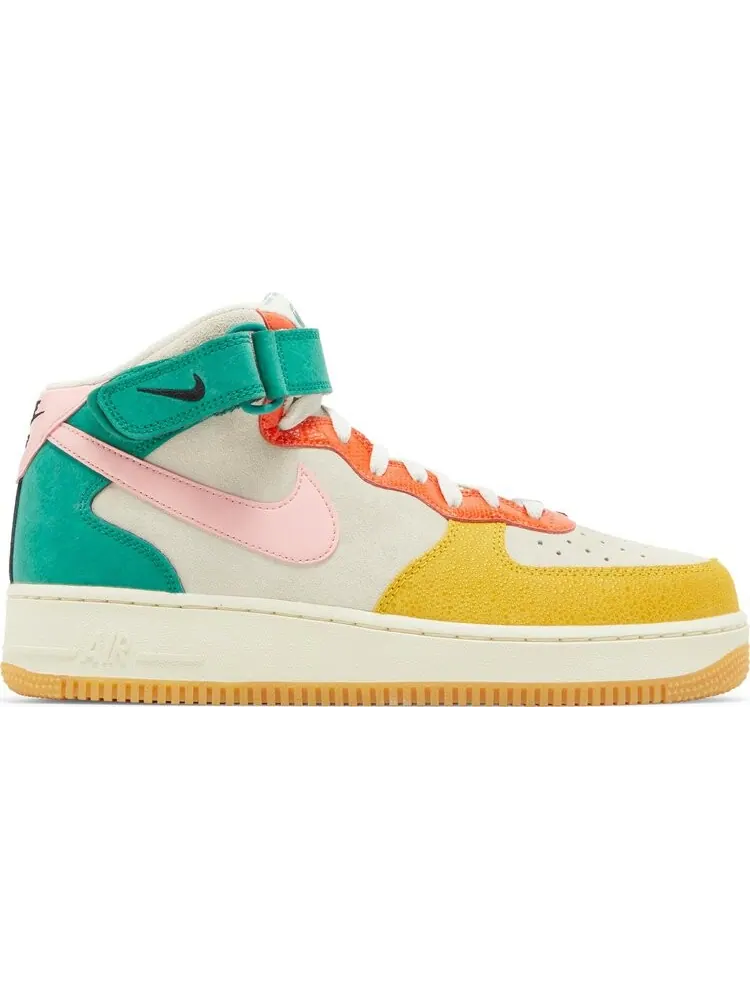 Кроссовки Nike Air Force 1 Mid 'Vivid Sulfur Rush Orange' — изображение 1 из 8, белый