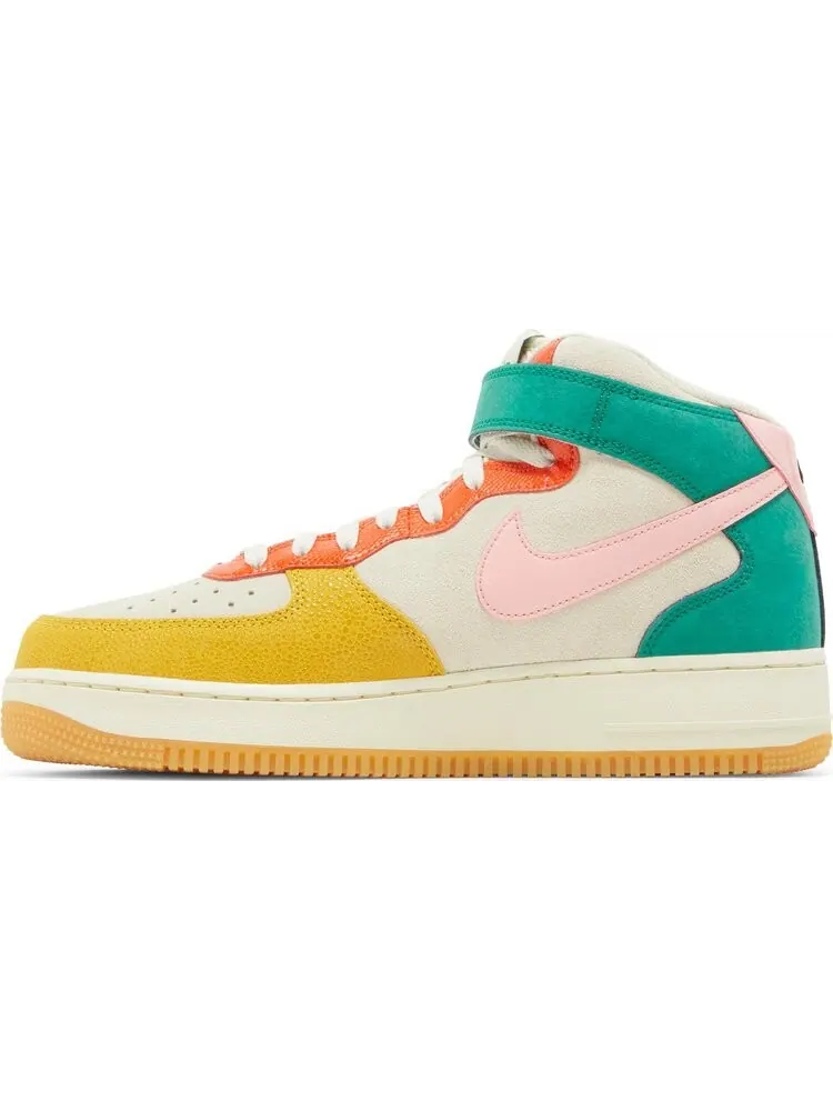 Кроссовки Nike Air Force 1 Mid 'Vivid Sulfur Rush Orange' — изображение 3 из 8, белый