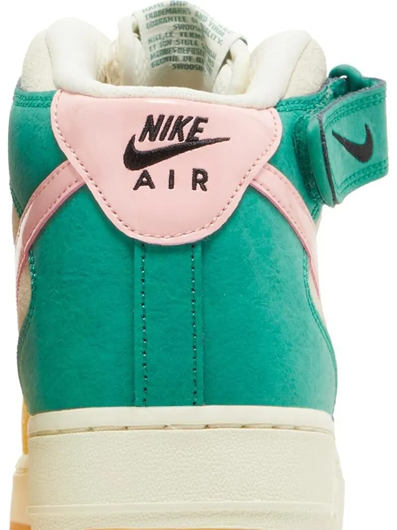 Кроссовки Nike Air Force 1 Mid 'Vivid Sulfur Rush Orange' — изображение 7 из 8, белый