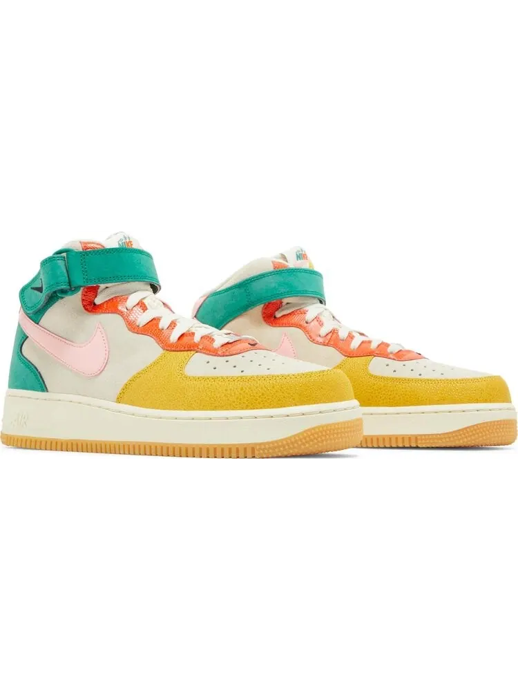 Кроссовки Nike Air Force 1 Mid 'Vivid Sulfur Rush Orange' — изображение 8 из 8, белый