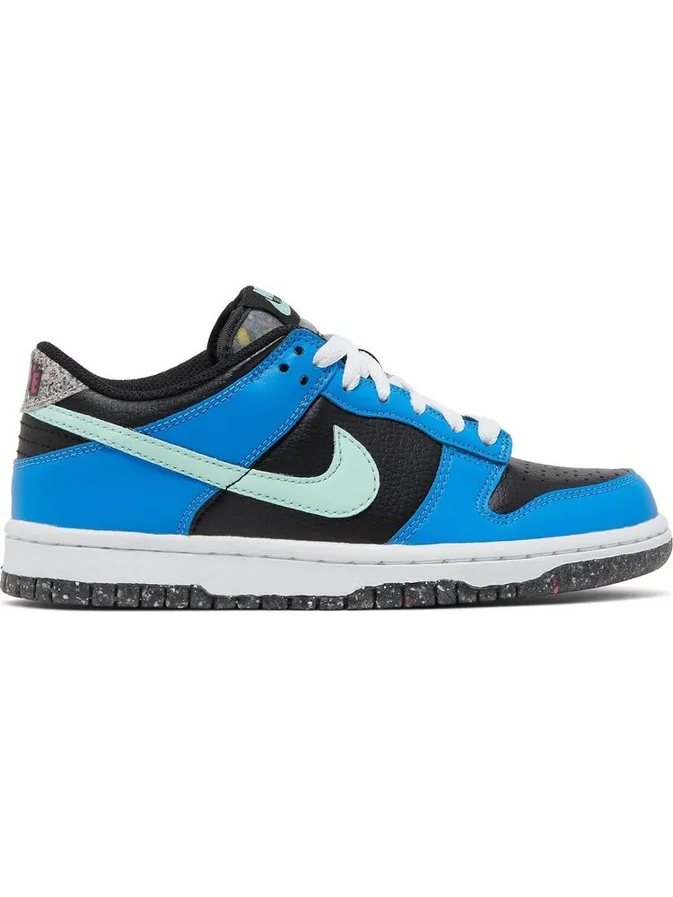 Кроссовки Nike Dunk Low SE GS 'Black Light Photo Blue Mint Foam' — изображение 1 из 8, черный