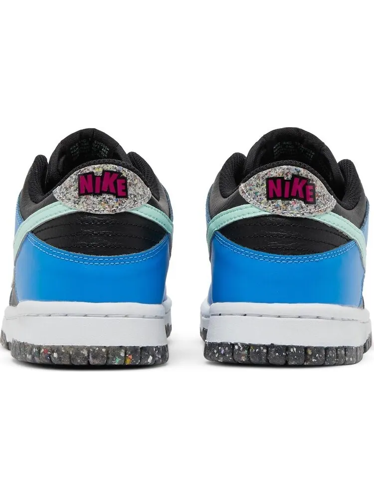 Кроссовки Nike Dunk Low SE GS 'Black Light Photo Blue Mint Foam' — изображение 6 из 8, черный